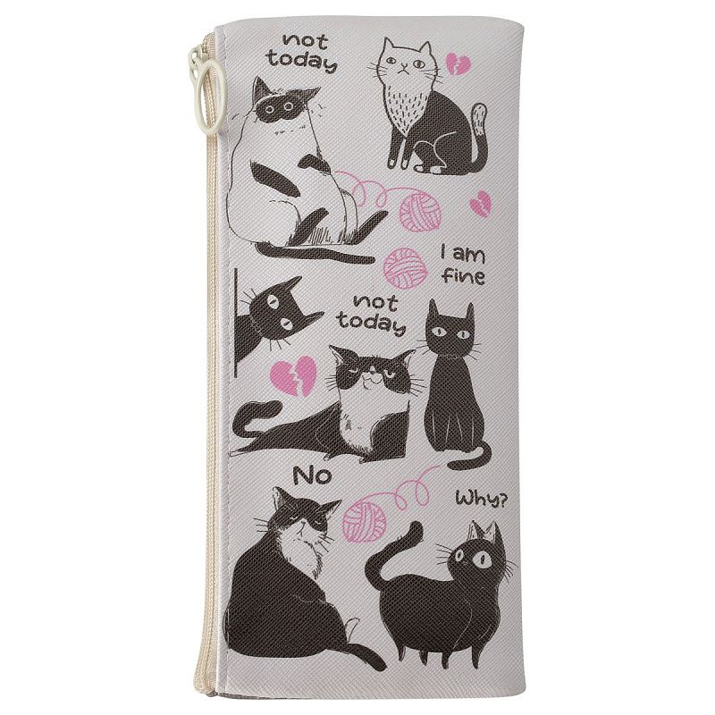 Пенал мягкий 200*100 MESHU "Cats", искусственная кожа 