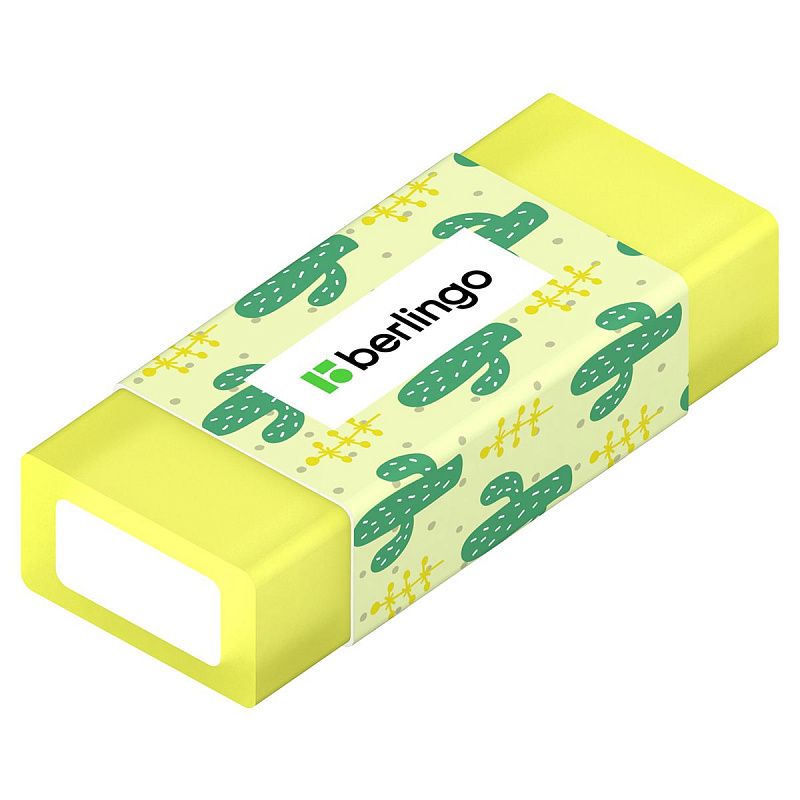 Ластик Berlingo "Funline. Fruits and Flowers", 4шт., прямоугольные, 50*20*11мм, блистер 