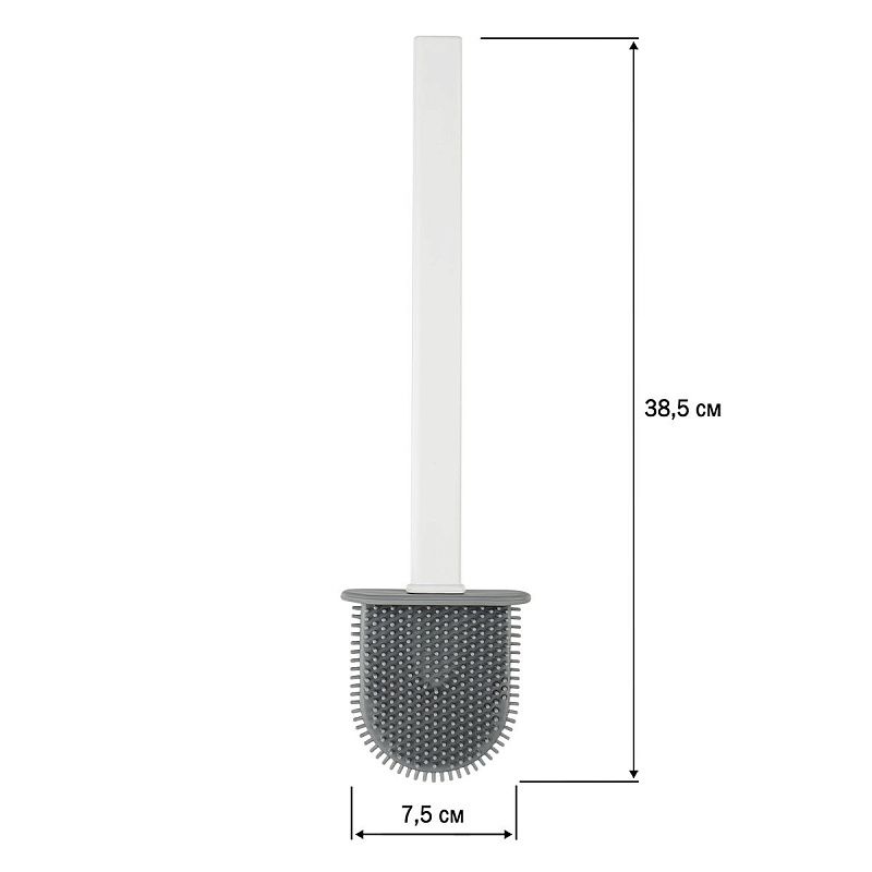 Ерш для унитаза силиконовый OfficeClean Professional (плоский) напольный / настенный с креплением