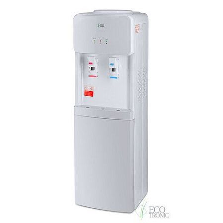Кулер для воды ECOTRONIC J21-LCE напольный, НАГРЕВ/ОХЛАЖДЕНИЕ ЭЛЕКТРОННОЕ, шкаф, 2 крана белый 12562