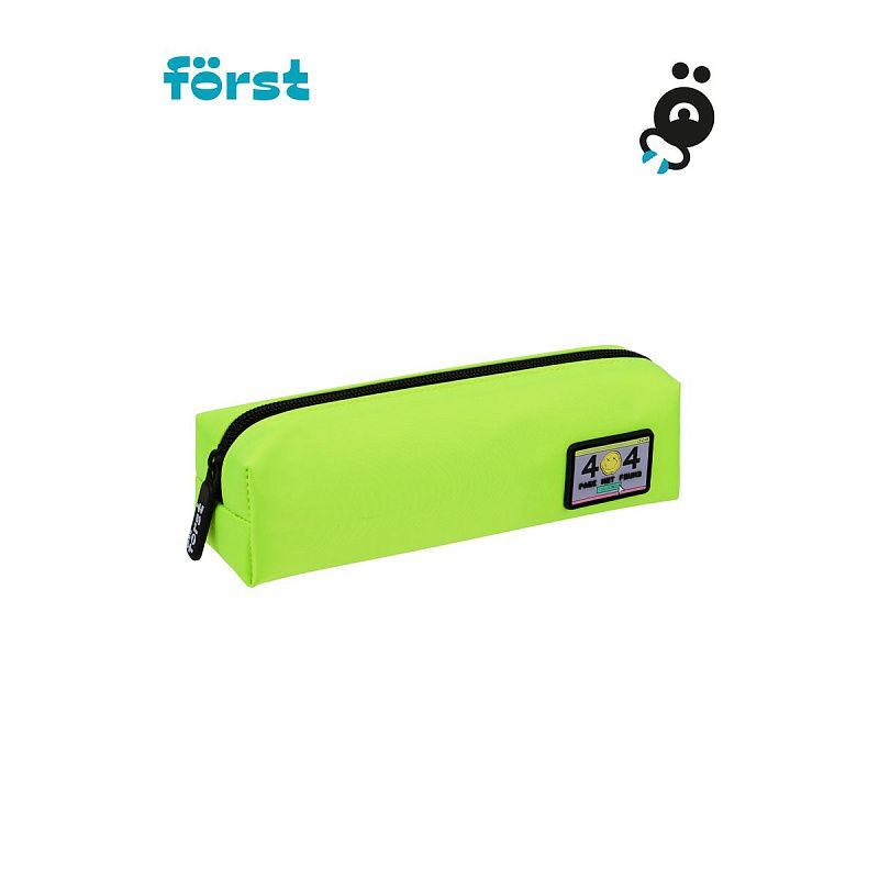 Пенал мягкий 1 отделение, 210*55*55 Först "Lime", полиэстер 