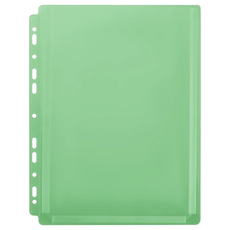 Папка-вкладыш с перфорацией OfficeSpace А4, ПВХ, 180мкм, расширяющаяся до 250л., цветная, ассорти 