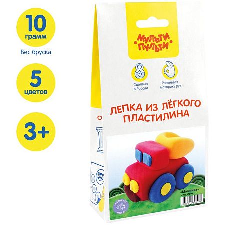 Набор для лепки из легкого пластилина Мульти-Пульти "Машинка"