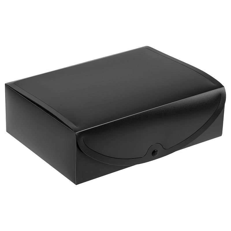 Короб архивный на кнопке OfficeSpace разборный, 100мм, пластик, 900мкм, черный 