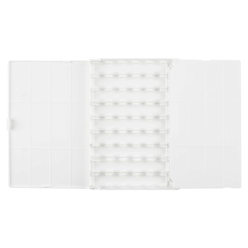 Пенал для акварели пластиковый Гамма, 36 кювет, белый, с палитрой