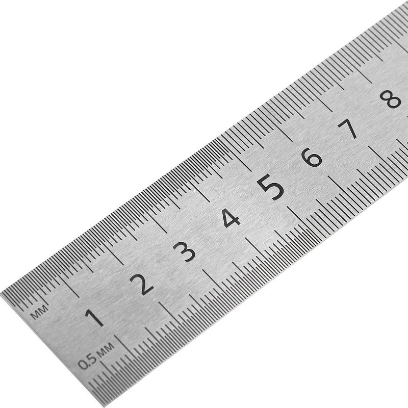 Линейка 100см СТАММ, стальная, ПВХ чехол с европодвесом 