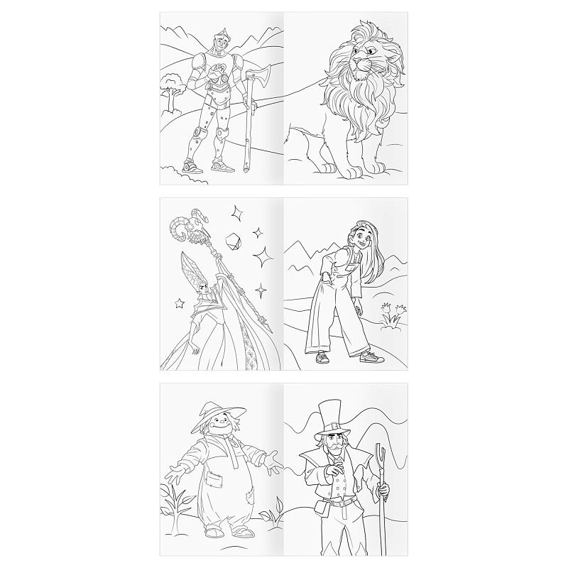 Раскраска А5,  8 стр., ТРИ СОВЫ "Волшебник Изумрудного города"