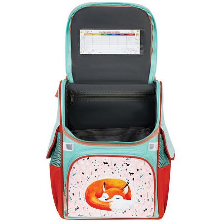 Ранец ArtSpace Junior "Foxy" 37*28*21см, 1 отделение, 3 кармана, анатомическая спинка 
