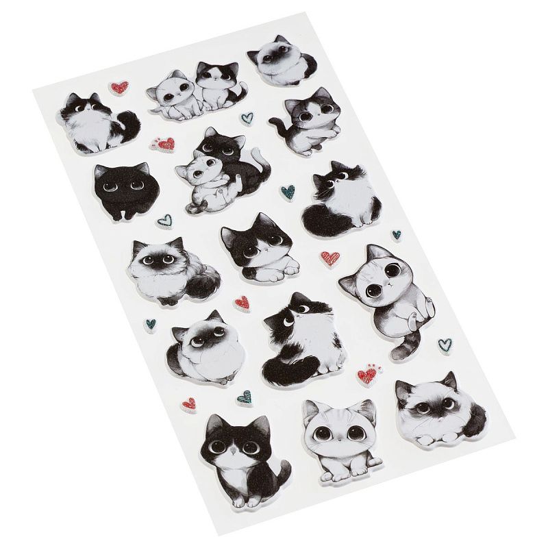 Наклейки объемные MESHU "Furrr", 10*23см, инд. уп., европодвес