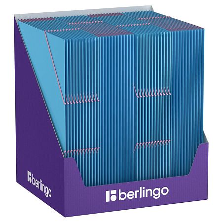 Папка на резинке Berlingo "Haze" А4, пластик, 600мкм, голубая, софт-тач 