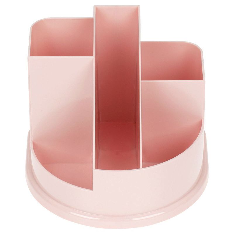 Настольная подставка СТАММ "Авангард", пластиковая, розовая