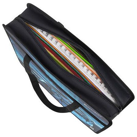Папка на молнии с ручками BRAUBERG А4, 1 отделение, пластик, 80 мм, "Night driver", 272169 