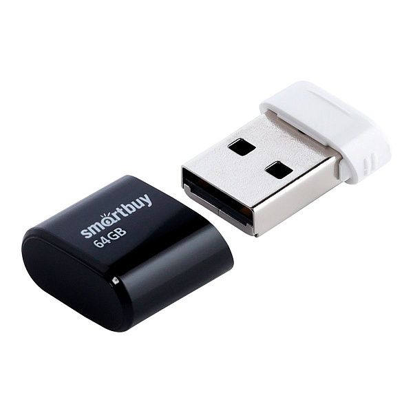 Память Smart Buy "Lara"  64GB, USB 2.0 Flash Drive, черный