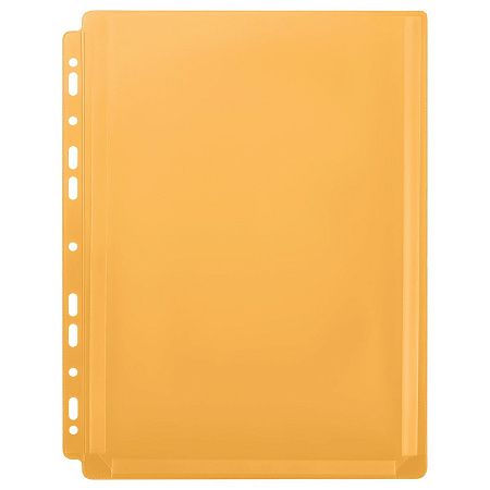Папка-вкладыш с перфорацией OfficeSpace А4, ПВХ, 180мкм, расширяющаяся до 250л., цветная, ассорти 