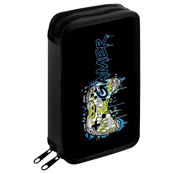 Пенал 2 отделения, 190*110 ArtSpace "Gamer", ламинированный картон, софт-тач