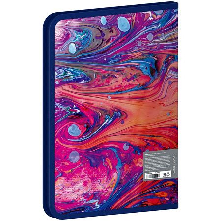 Папка на молнии Berlingo "Color Storm" А4, 600мкм, с рисунком 