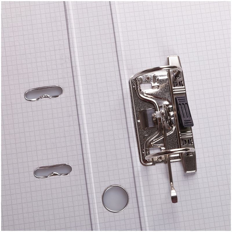 Папка-регистратор OfficeSpace 50мм, мрамор, черная, бюджет 