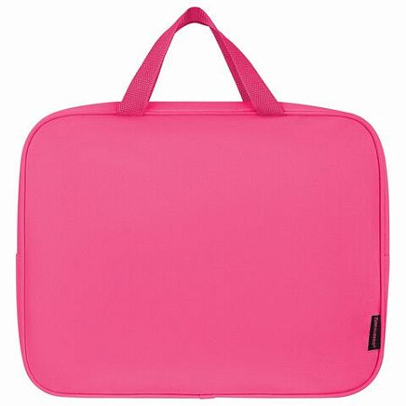 Папка на молнии с ручками BRAUBERG А4, 1 отделение, полиэстер, 80 мм, Pink lava, 273299 