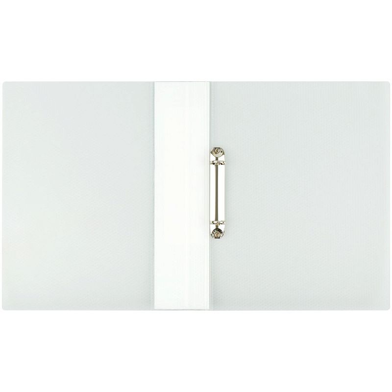 Папка на 2 кольцах СТАММ "Кристалл" А4, 40мм, 700мкм, пластик, бесцветная 