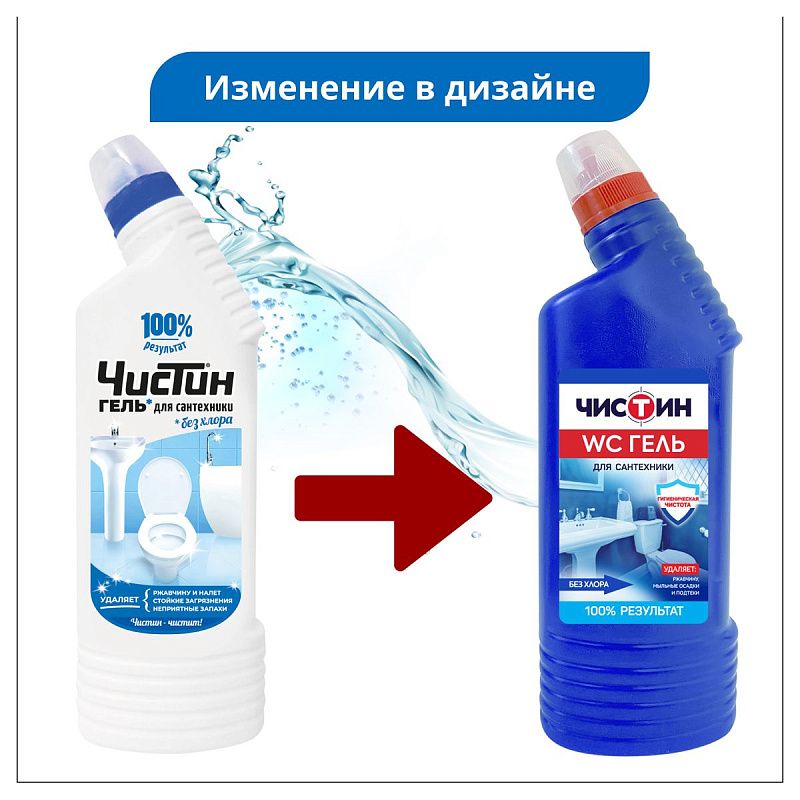 Чистящее средство санитарно-гигиеническое Чистин, гель, 750мл 