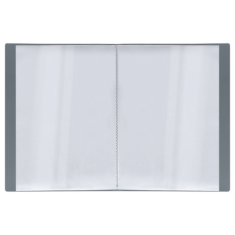 Папка с 20 вкладышами СТАММ "Стандарт" А4, 14мм, 600мкм, пластик, серая 