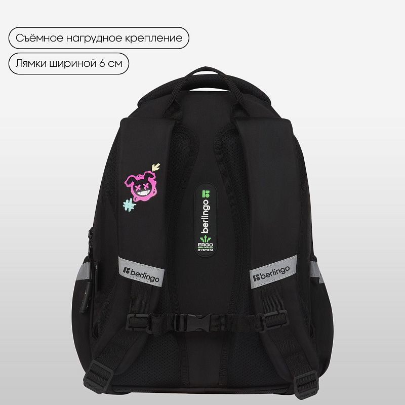 Рюкзак Berlingo Modern "Push your limits" 38*30*18см, 3 отделения, 2 кармана, эргономичная спинка 