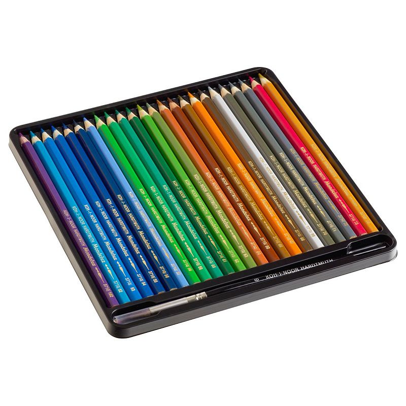 Карандаши акварельные Koh-I-Noor "Mondeluz Old Man", 72цв., заточен., кисть+точилка, картон, европодвес