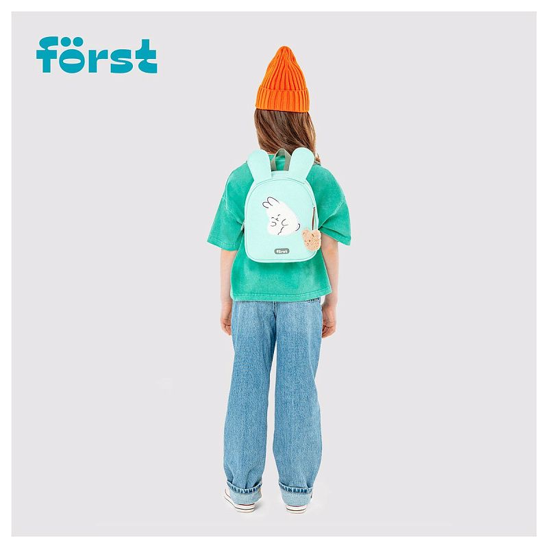 Рюкзак Först F-Kids "Sweet bunny" 25*21*10см, 1 отделение, уплотненная спинка 