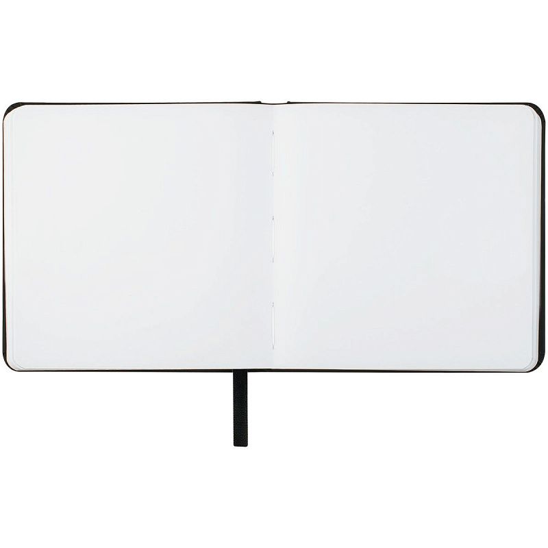 Скетчбук 80л., 120*120 Гамма "Студия", черный, твердая обложка, на резинке, белая, 140г/м2