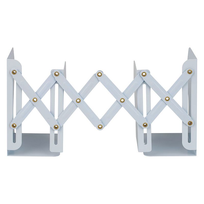 Подставка для книг MESHU "Natural", металлическая, 3 отделения, раздвижная 