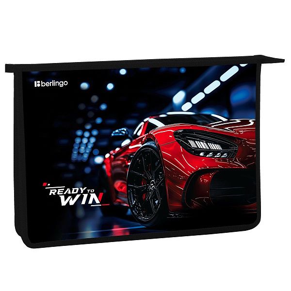 Папка для тетрадей 1 отделение, А4 Berlingo "Ready to win", 340*245*40 мм, пластик, на молнии