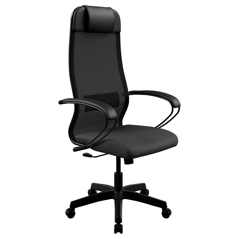 Кресло руководителя Метта ErgoLife" Set 11, сетка черная, топ-ган (130/Sit001), 13E.12.1.222