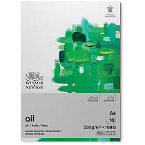 Бумага для масла, 10л., А4 Winsor&Newton "Winton", 230г/м2, папка