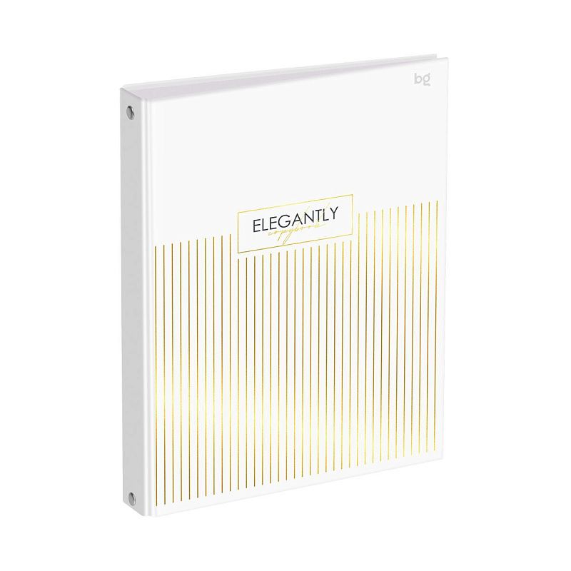 Тетрадь на кольцах А5, 120л., BG "Minimal", глянцевая ламинация, тиснение фольгой