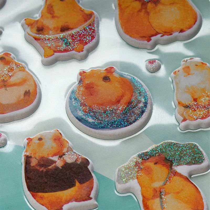 Наклейки объемные MESHU "Be Capy", 10*23см, инд. уп., европодвес