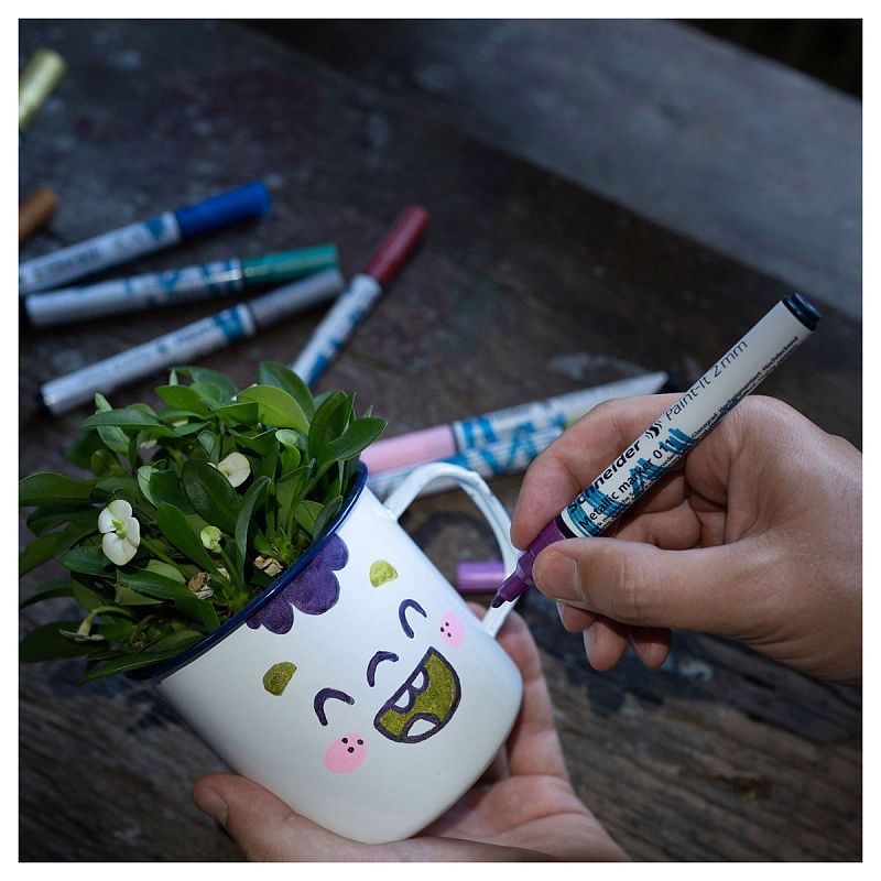 Набор маркеров для декорирования Schneider "Paint-It 010" 04цв., металлик, 0,8мм 