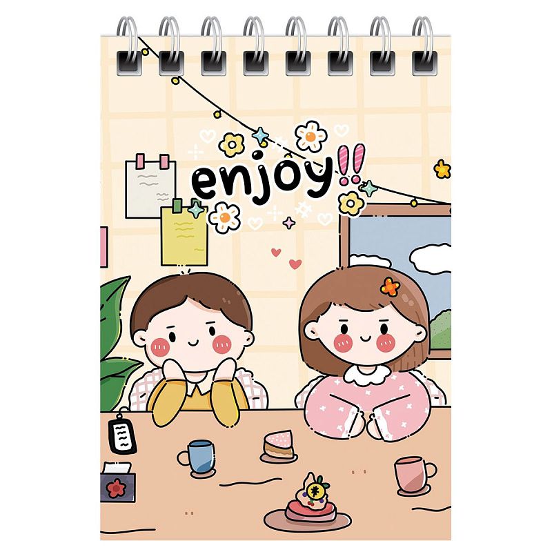 Блокнот А7 40л. на гребне BG "Anime style"