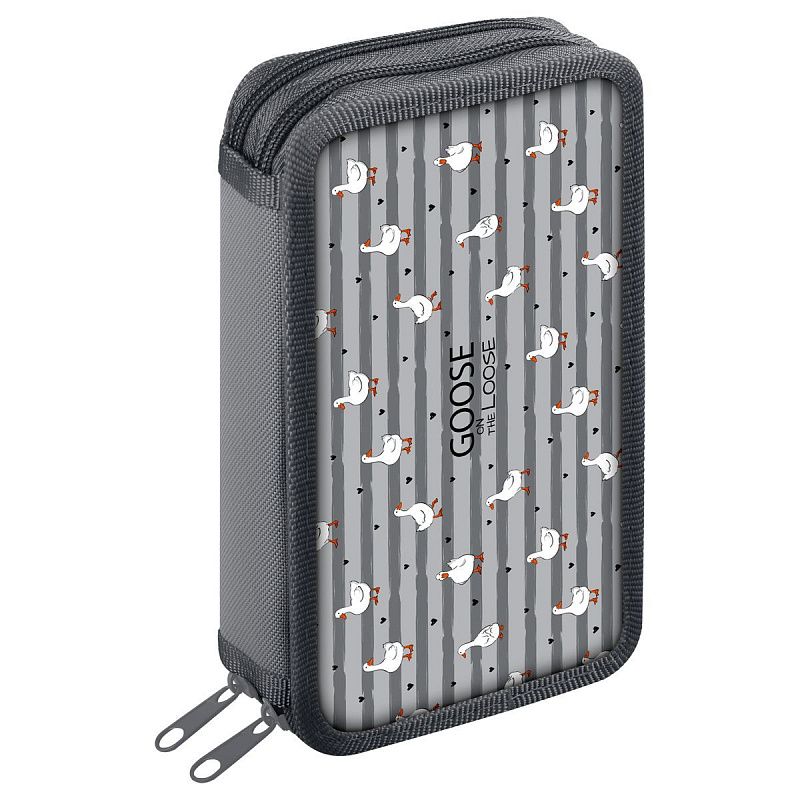 Пенал 2 отделения, 190*110 ArtSpace "Geese", ламинированный картон