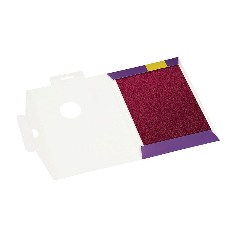 Цветная бумага с блестками А5, Мульти-Пульти, 7л., 7цв., в папке, "Енот в космосе"