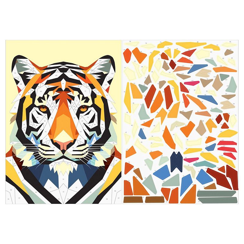 Аппликация наклейками ТРИ СОВЫ "Джунгли", А4, 2 основы, картонный конверт