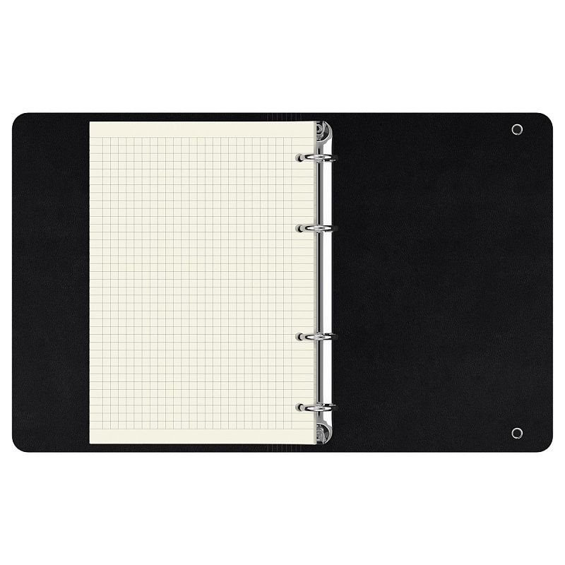 Тетрадь на кольцах А5, 120л., кожзам,  BG "Моно.Коричневый", иск. кожа, тиснение фольгой, на резинке