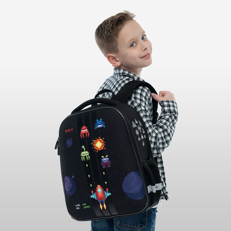 Ранец Berlingo Expert Mini "Space Battle" 36*27*14см, 2 отделения, 2 кармана, анатомическая спинка 