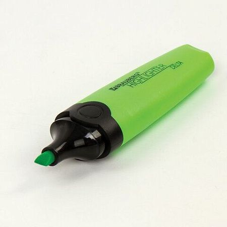 Текстовыделитель BRAUBERG "DELTA", ЗЕЛЕНЫЙ, линия 1-5 мм, 151720 