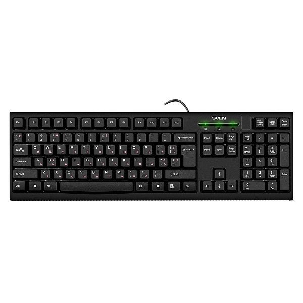 Клавиатура Sven KB-S300, USB, черный