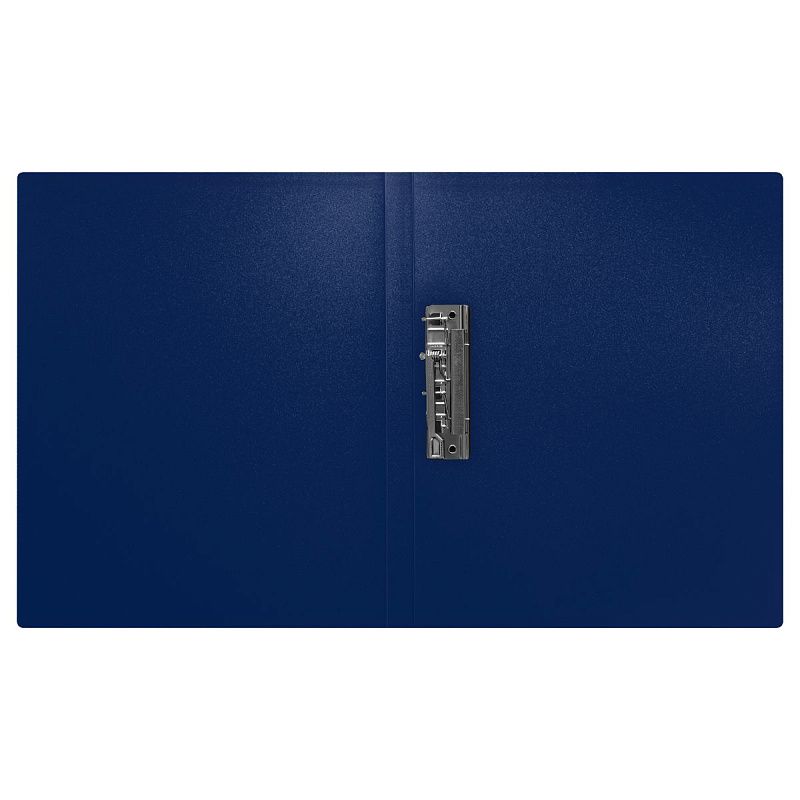 Папка с боковым зажимом СТАММ "Диагональ" А4, 17мм, 700мкм, пластик, сапфир 
