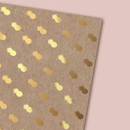 Бумага упаковочная крафт С ЭФФЕКТАМИ НАБОР 3 шт., "Trendy Kraft", 70х100 см, ЗОЛОТАЯ СКАЗКА, 591938