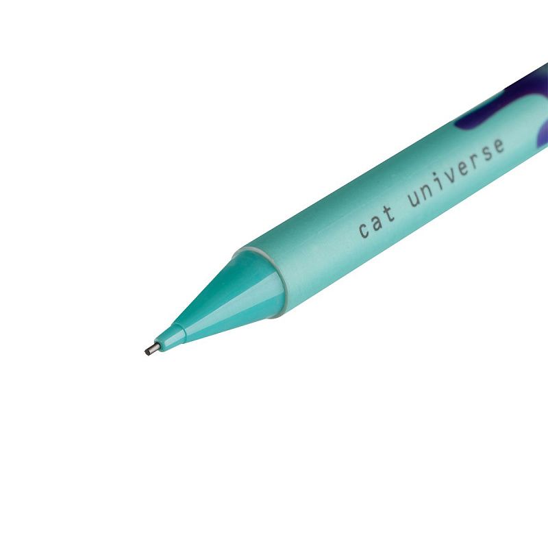 Карандаш механический MESHU "Cat Universe", печать на корпусе, с ластиком, 0,7мм, ассорти 