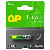Батарейка GP Ultra Plus AAA (LR03) 24AUP алкалиновая, BC2