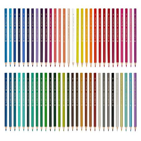 Карандаши цветные Faber-Castell, 60цв., заточен., картон. подставка, европодвес