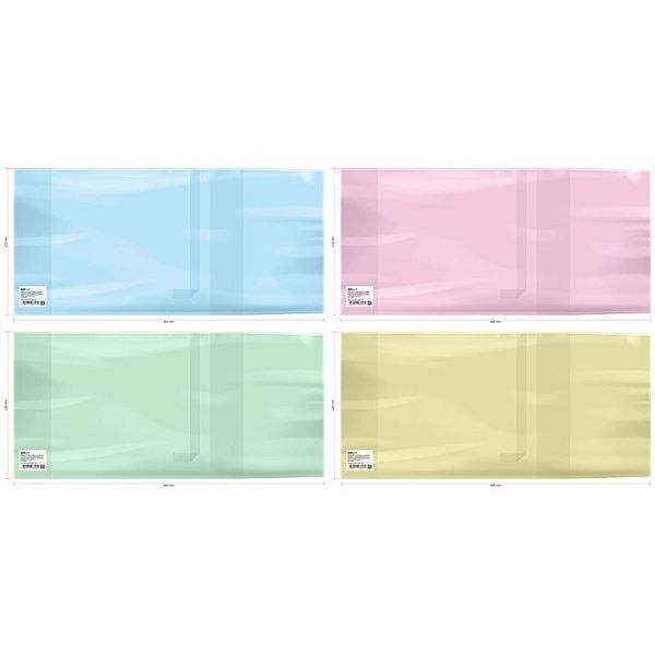 Обложка 220*460 д/дневников в тв.переплете/учебников мл.классов/раб.тетрадей/прописей/дид. мат., универс, цветная, с закладкой, ArtSpace ПЭ 200мкм,ШК